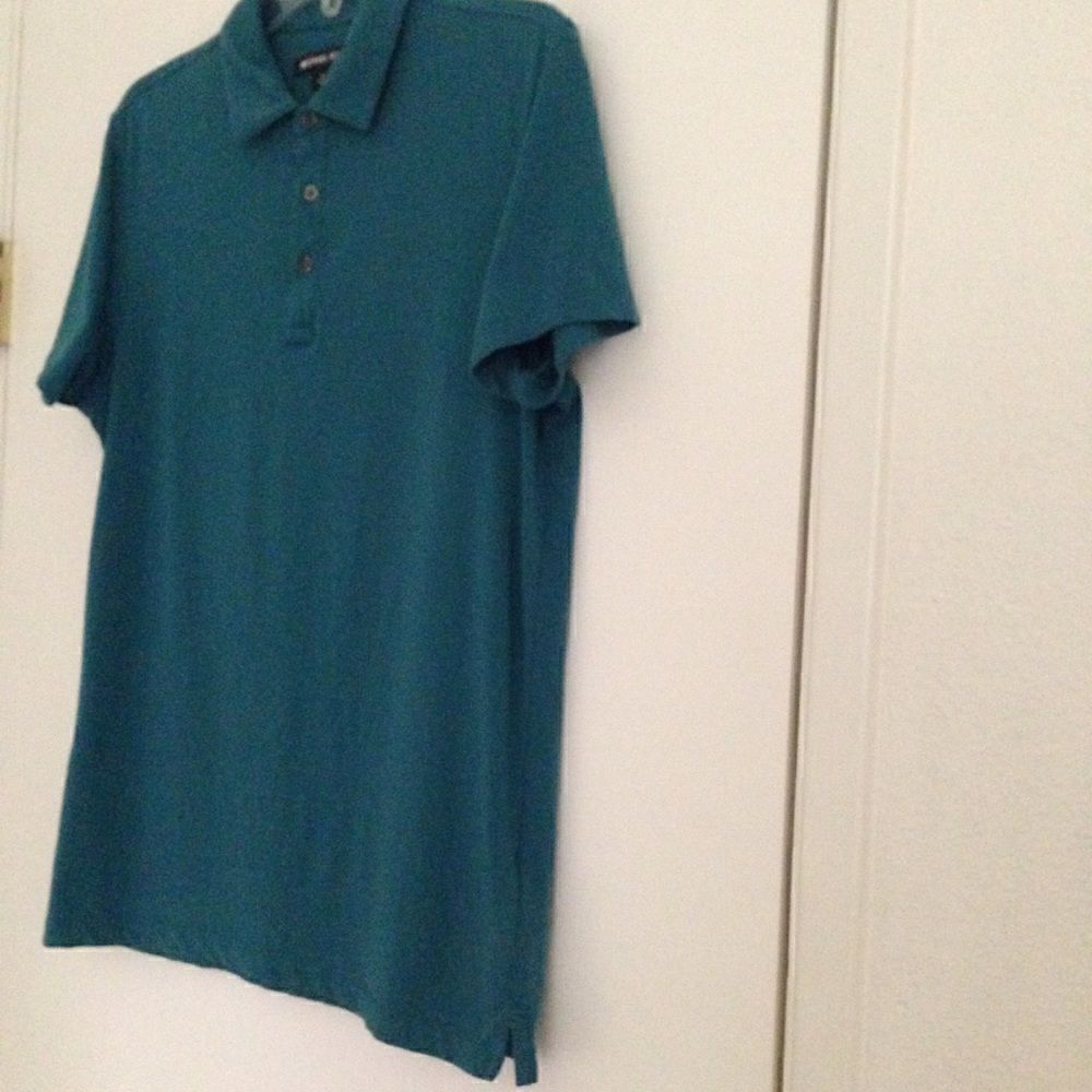 Michael Kors teal polo shirt S - Picture 2 of 6